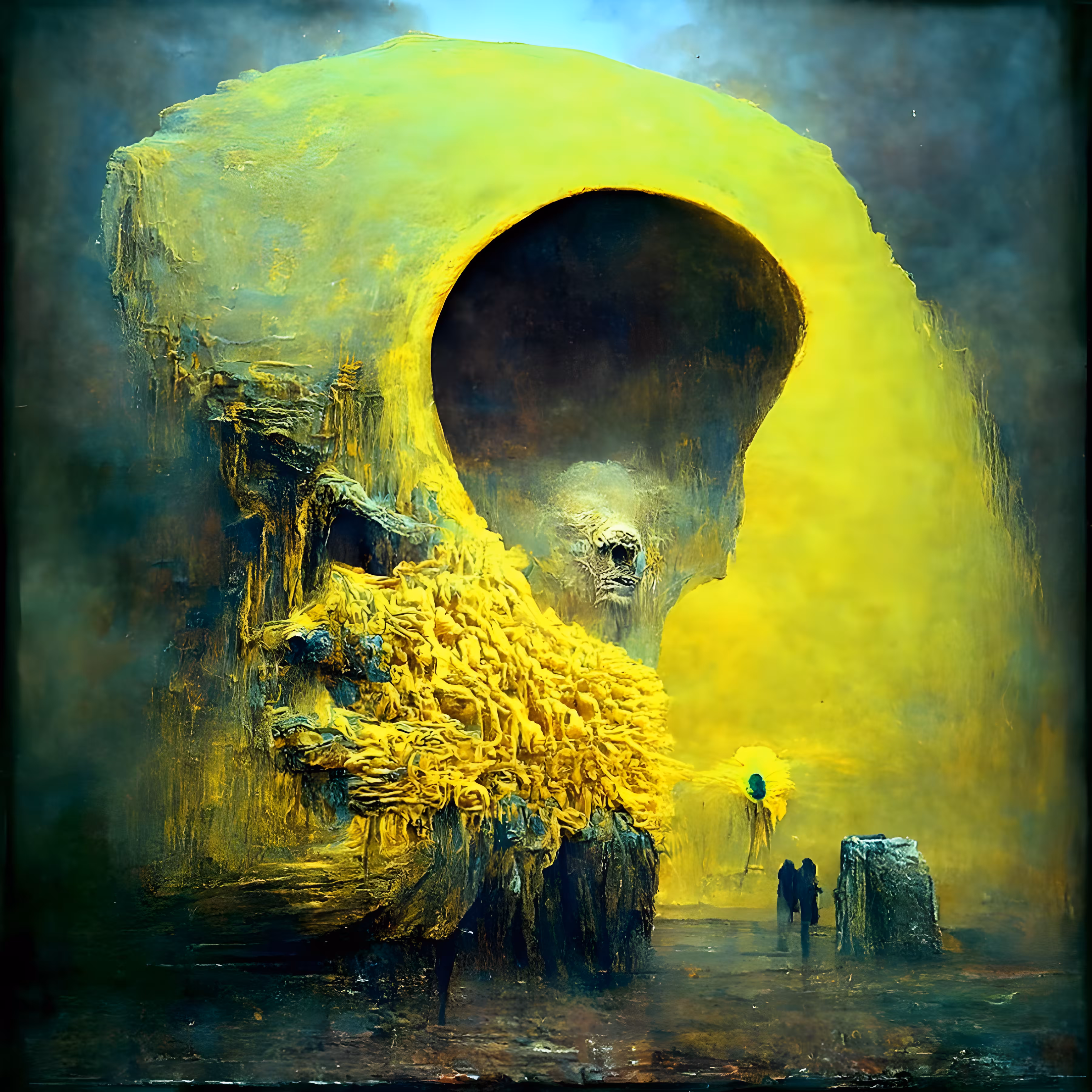 Cadmium Yellow 8K By Zdzisław Beksiński