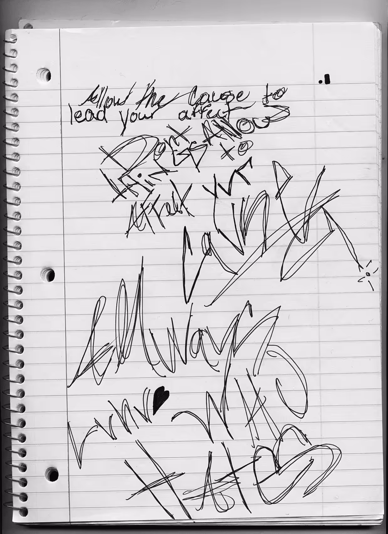 #26 Will you write in my notebook - Mateo - Notebook Page