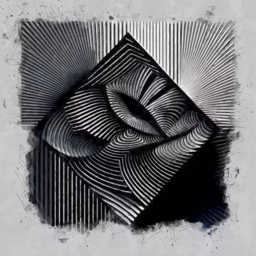 black and white