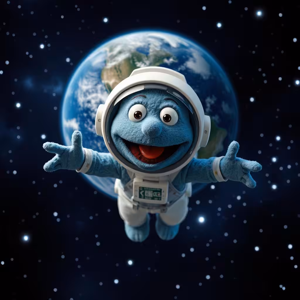 a  puppet ya in the  space!