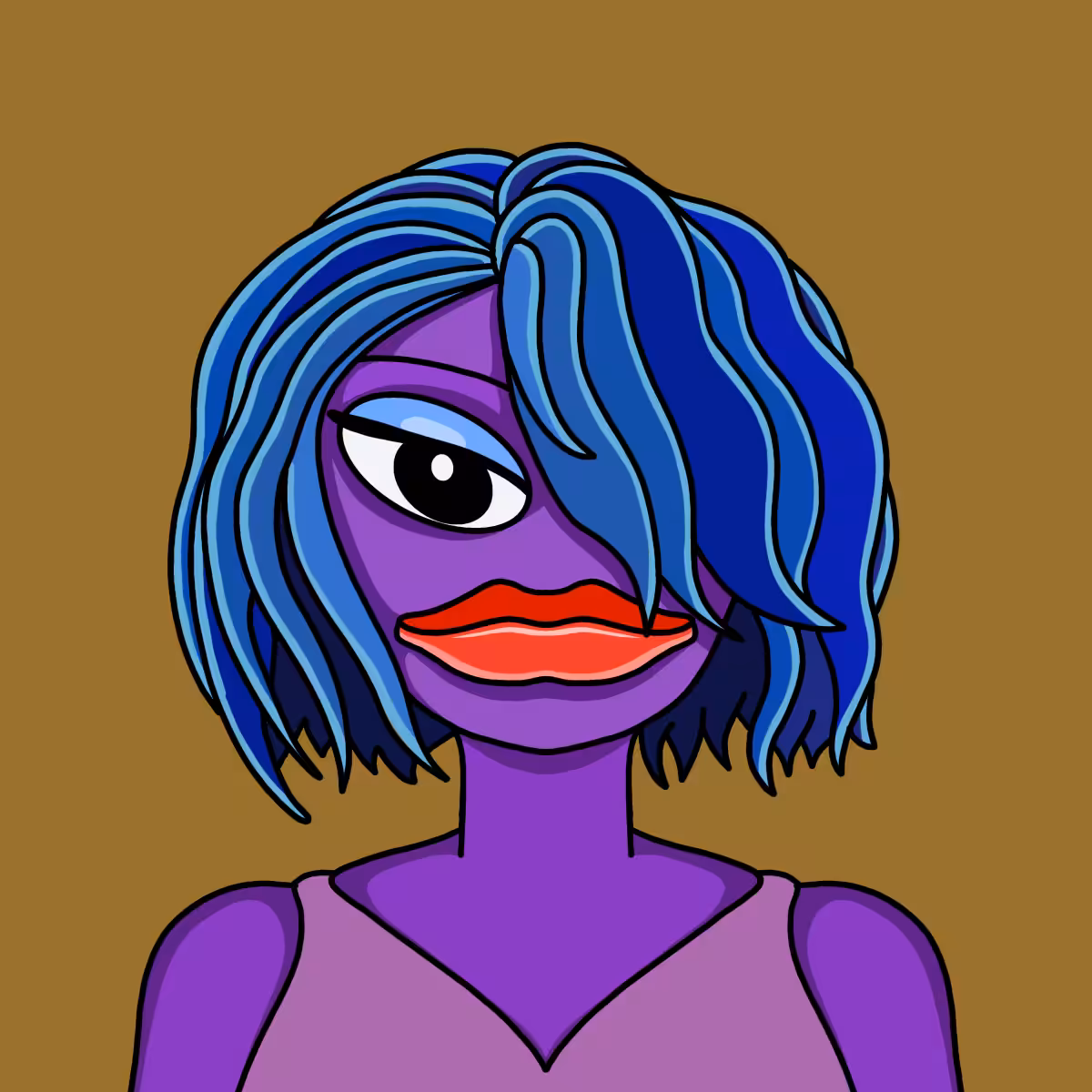 Hedz: |Hedz| Purple-blue Vixen