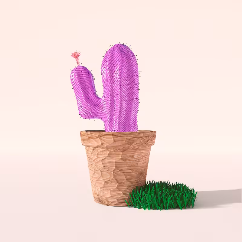 3D Crypto Cacti #34