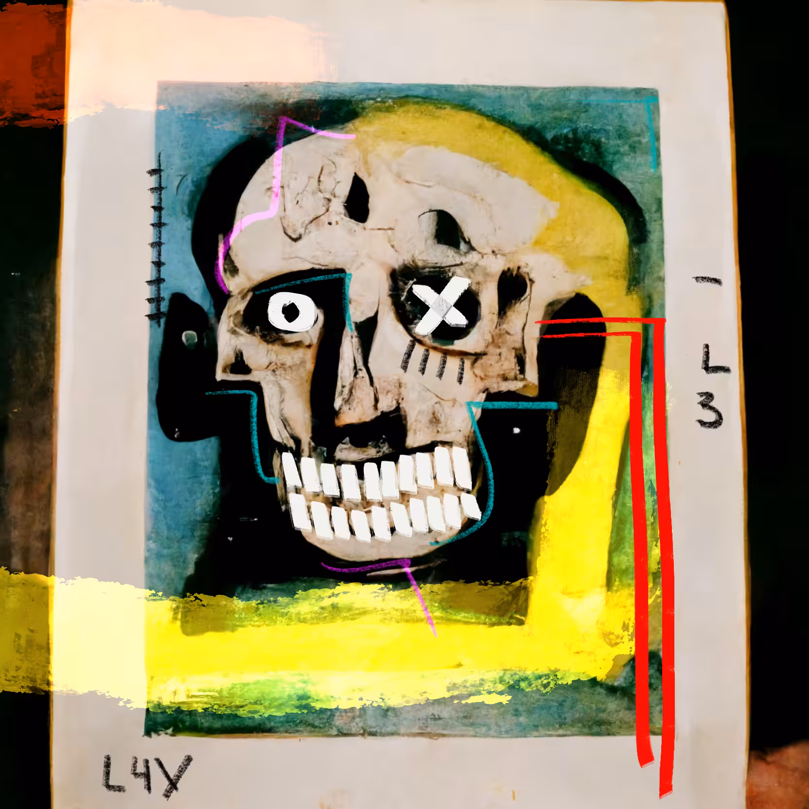 POLAROID SKULL 003