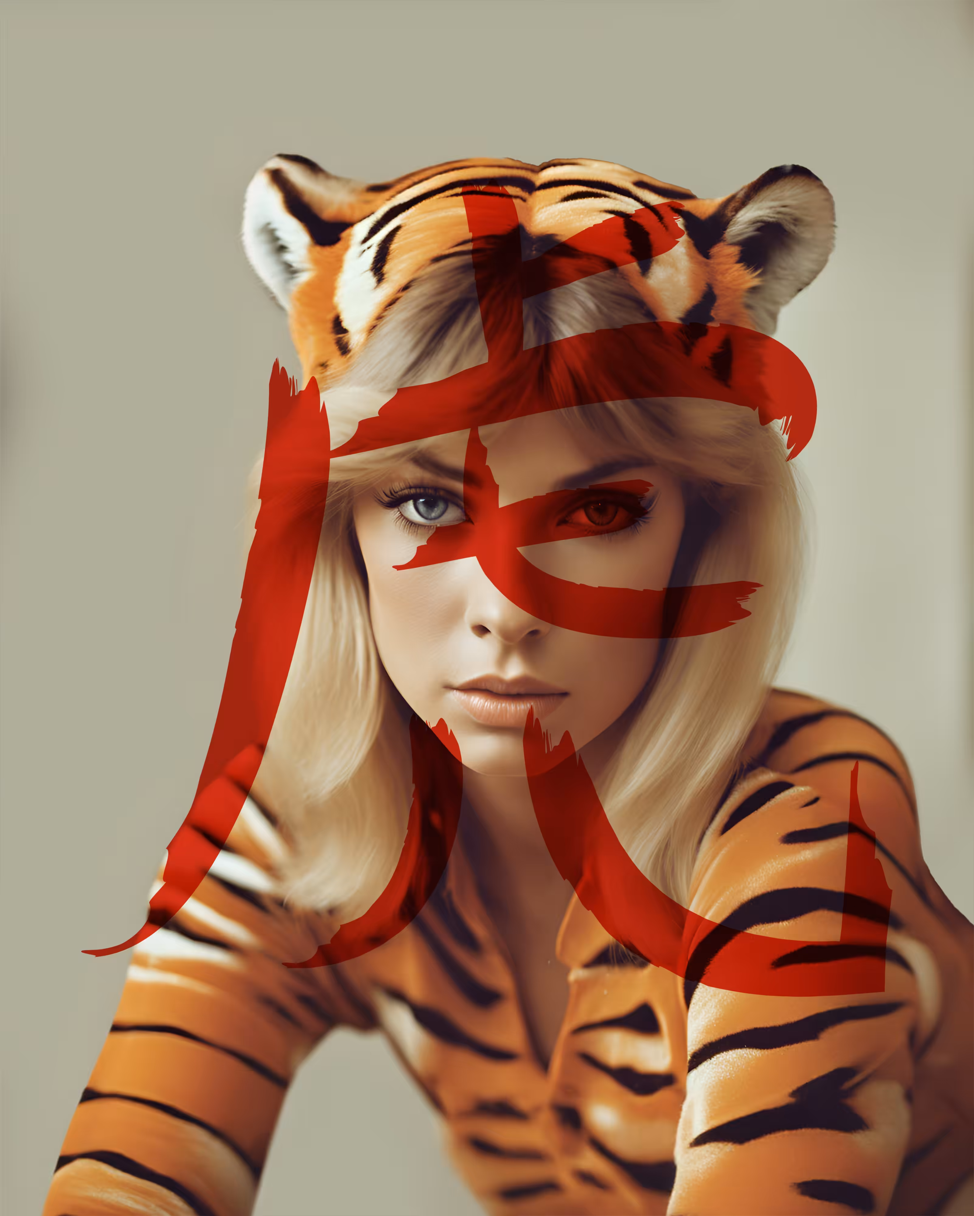 Retro Zodiac Fusion: Tiger