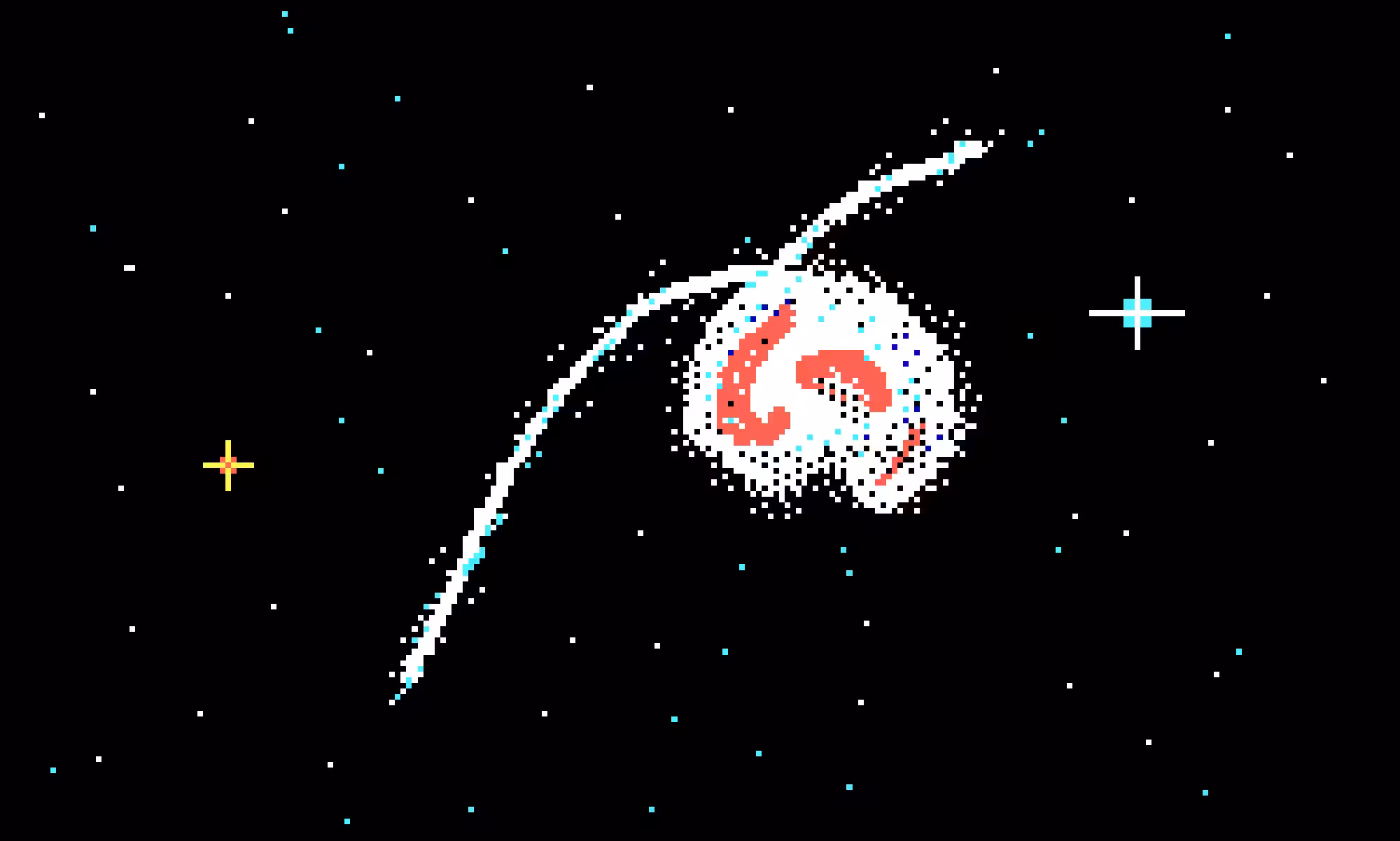 Planet Pixel Antenna Galaxy