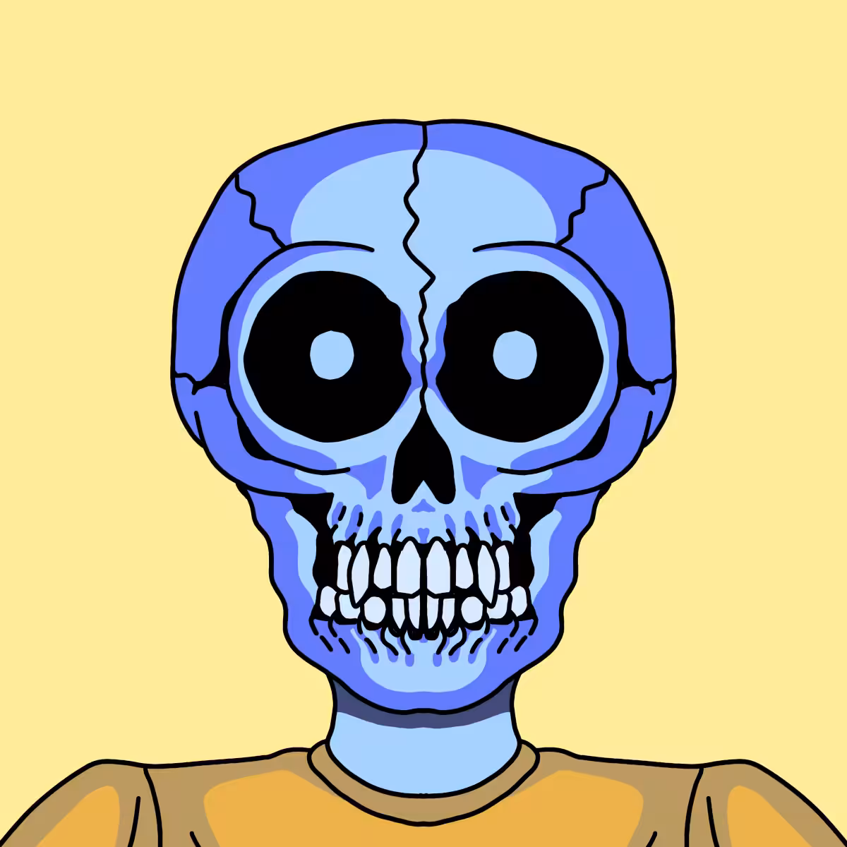|Hedz| Blue Man Skull