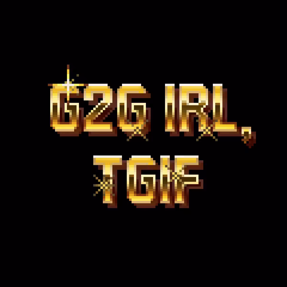 Got to go IRL, thank goodness it's Friday