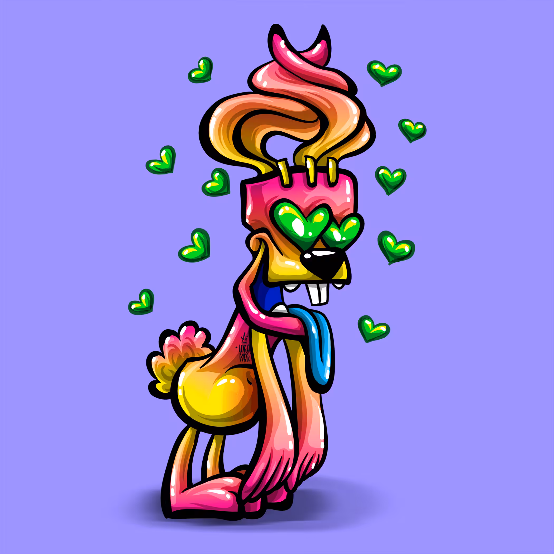 06 Pink Lovely Zombie Rabbbit