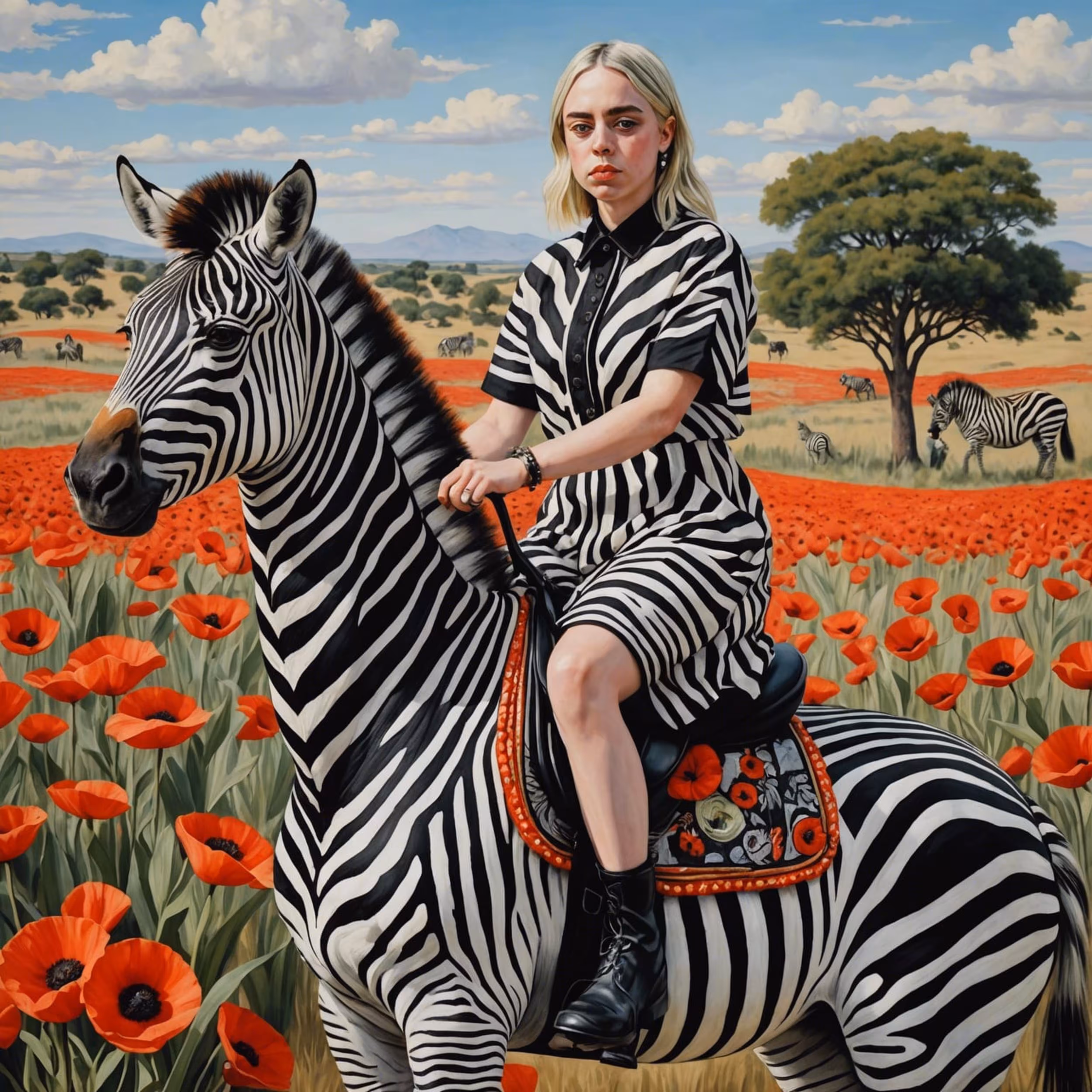 Stripes and Poppies