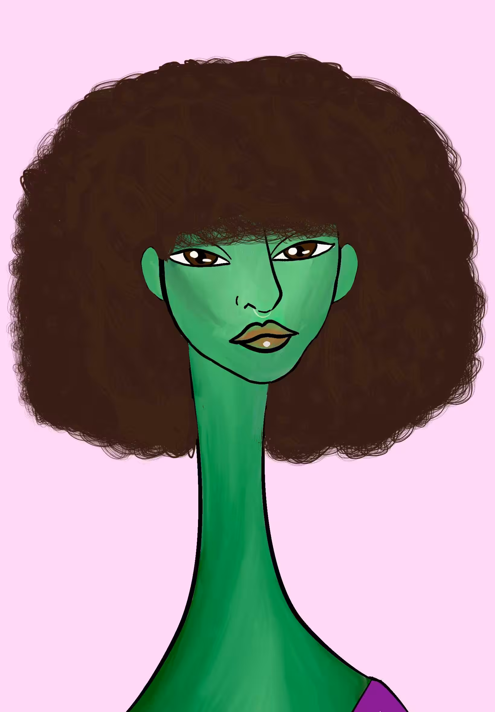 Long Neckie Lady #1227