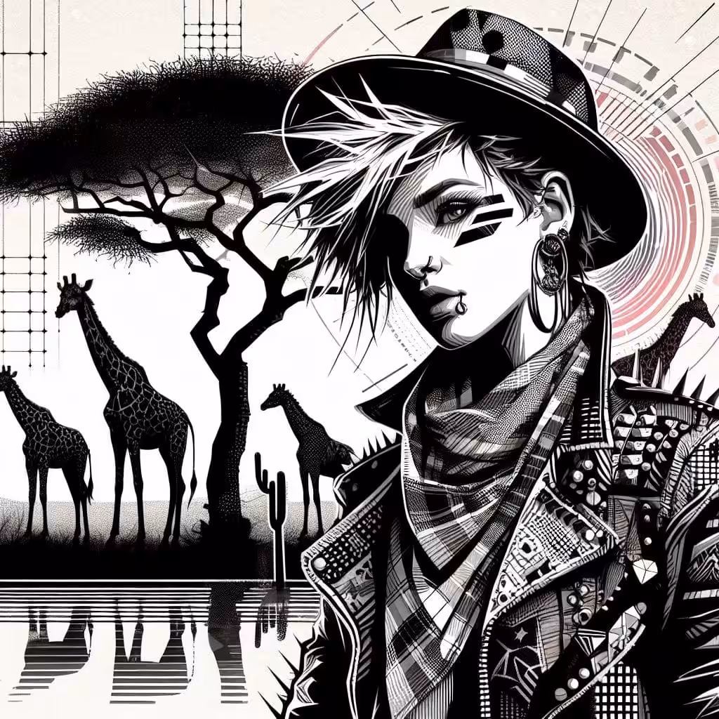 Punk on safari