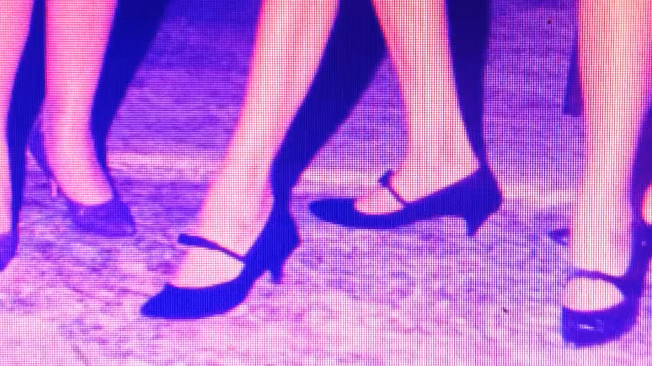 Blue shoes