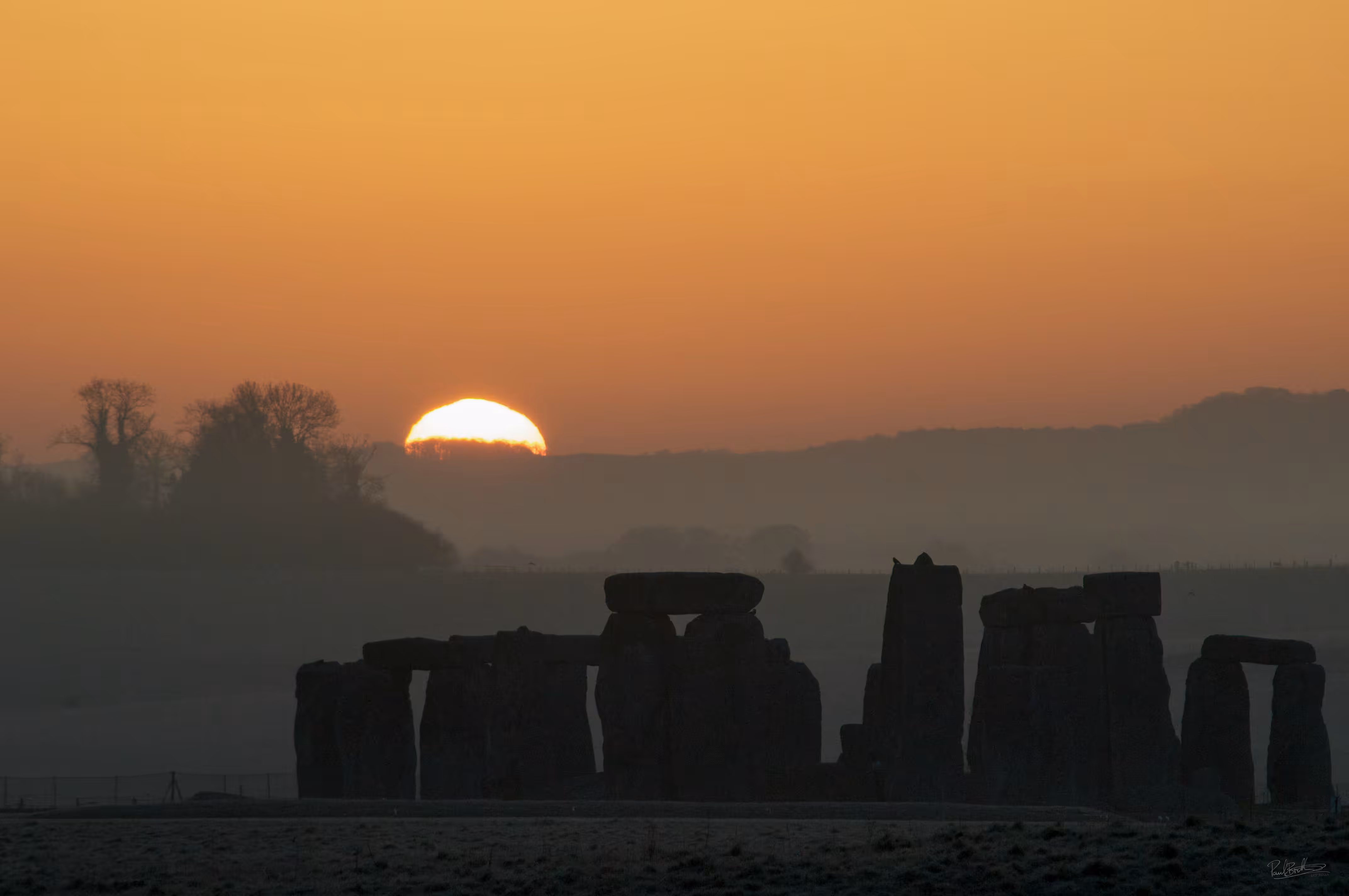 Stone Henge, on an autumn dawn