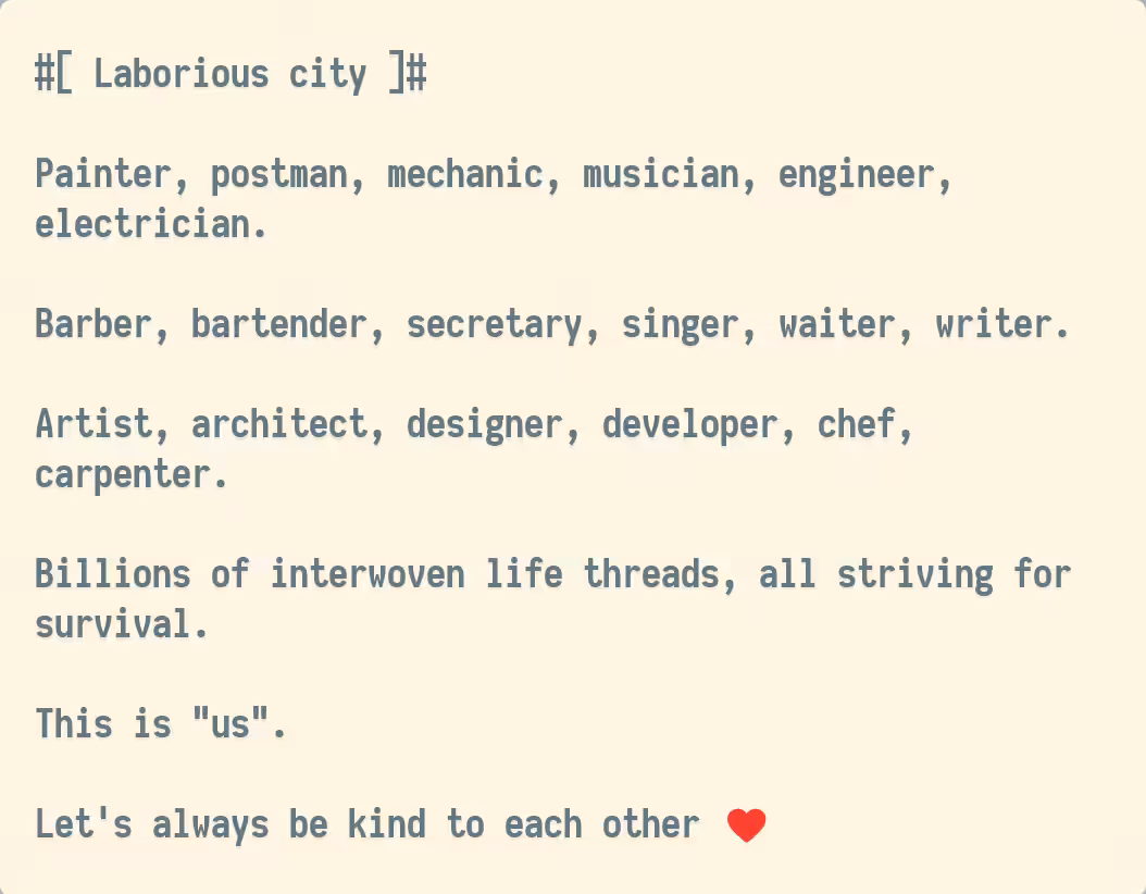 Laborious city