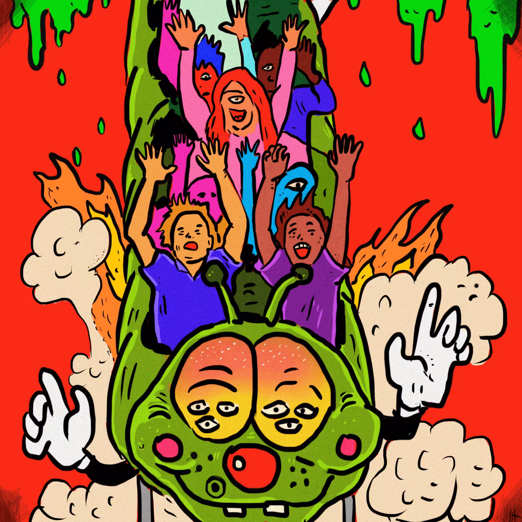 The Corrosive Cosmic Caterpillar Ride