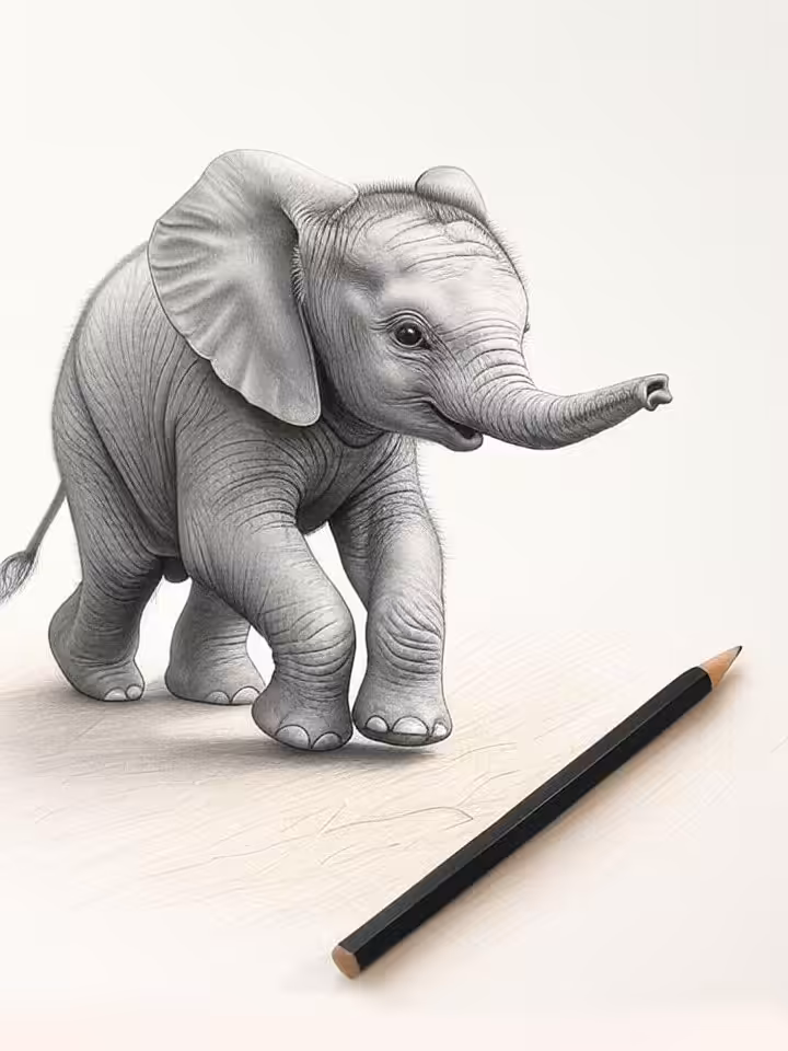 Playful Baby Elephant