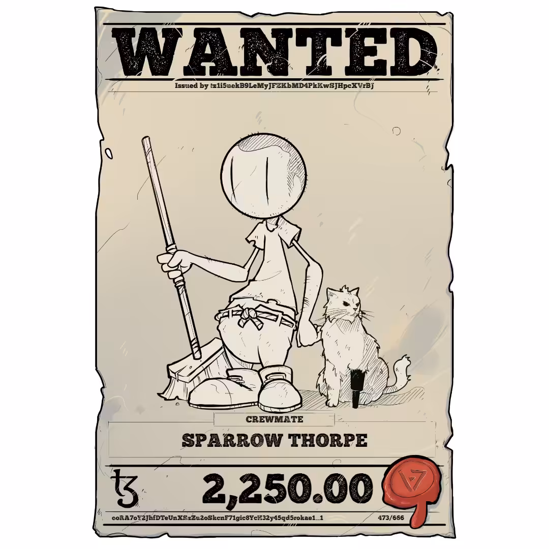 SPARROW THORPE | TEZOS PIRATE 473/666