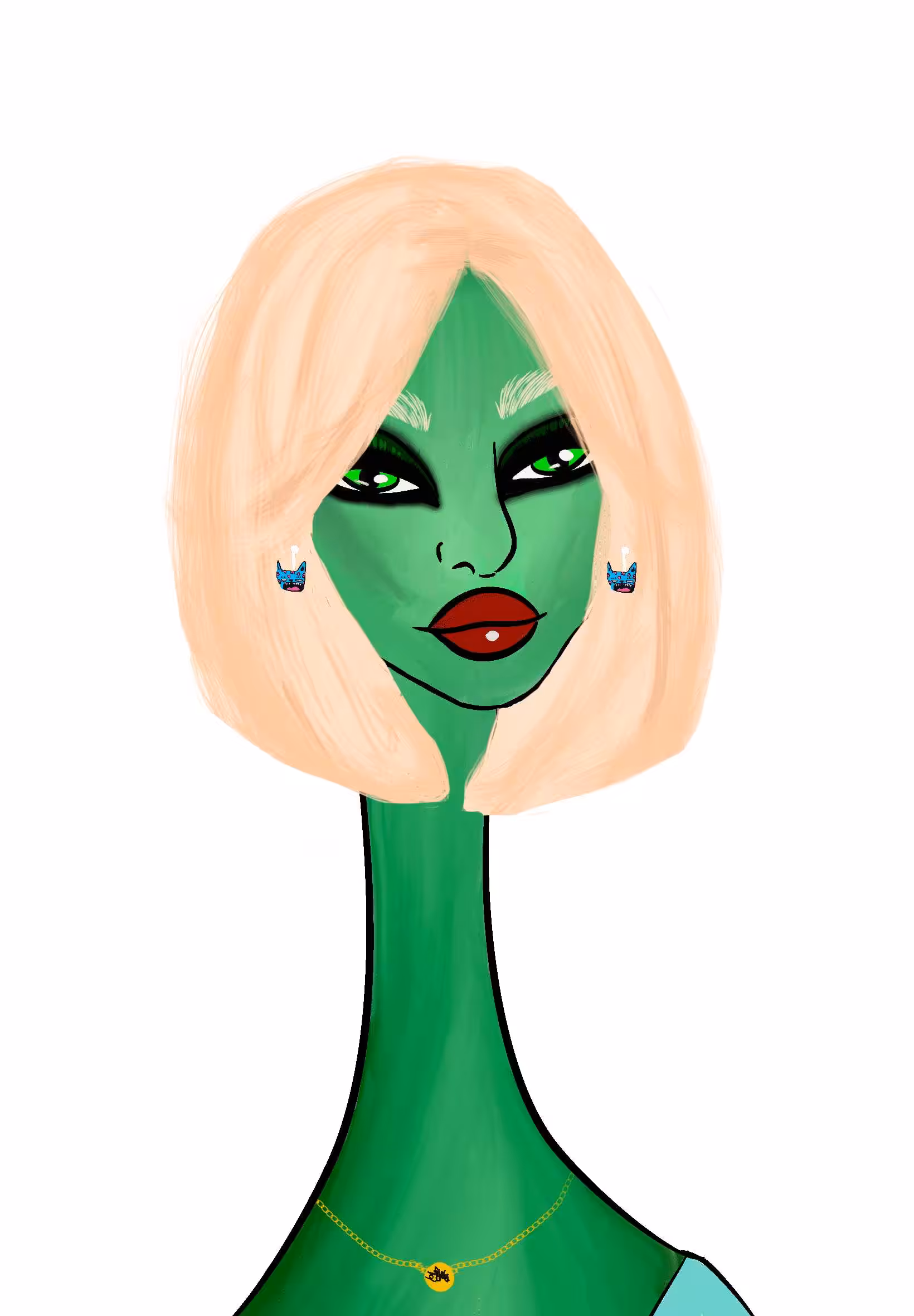 Long Neckie Lady #2262