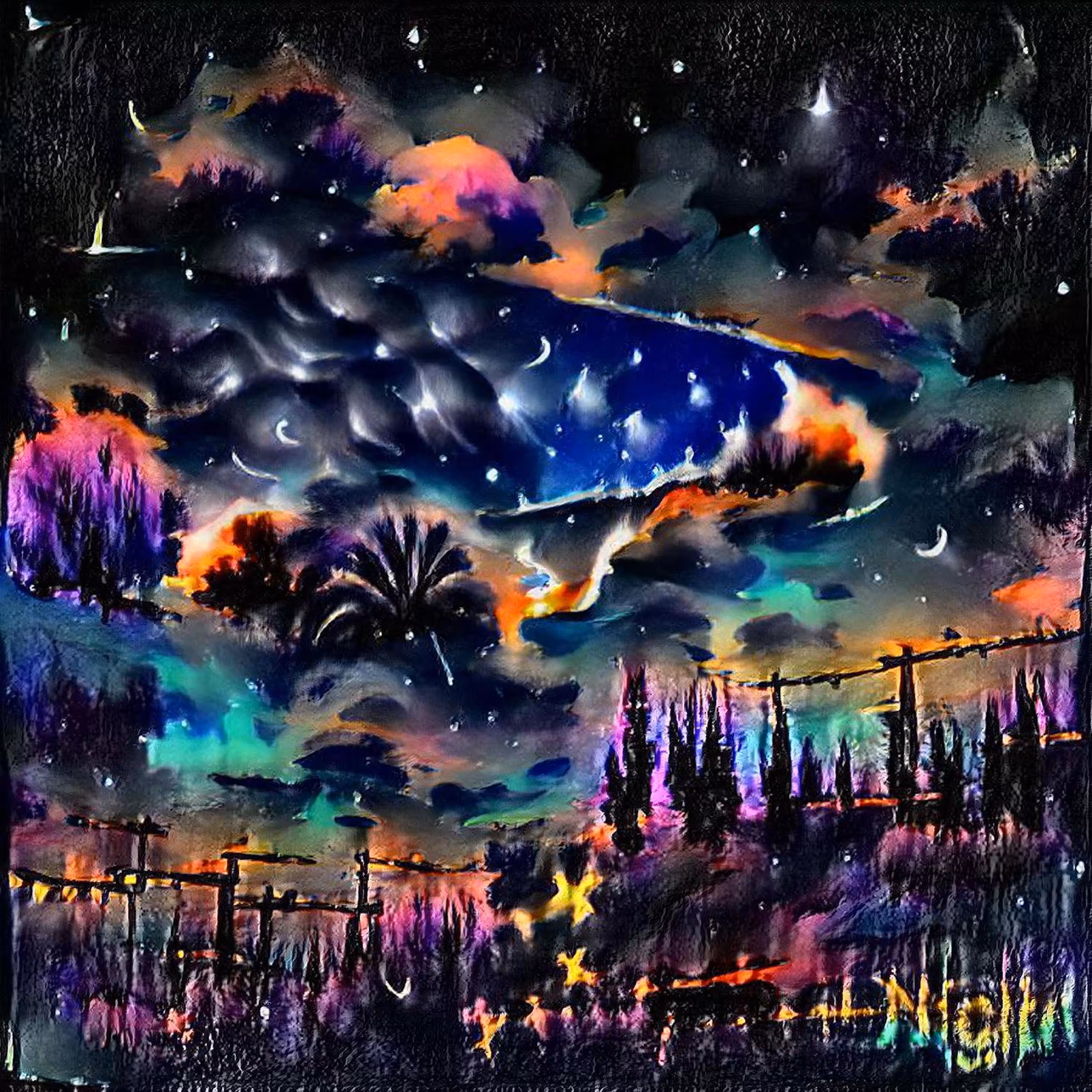 Night sky garden