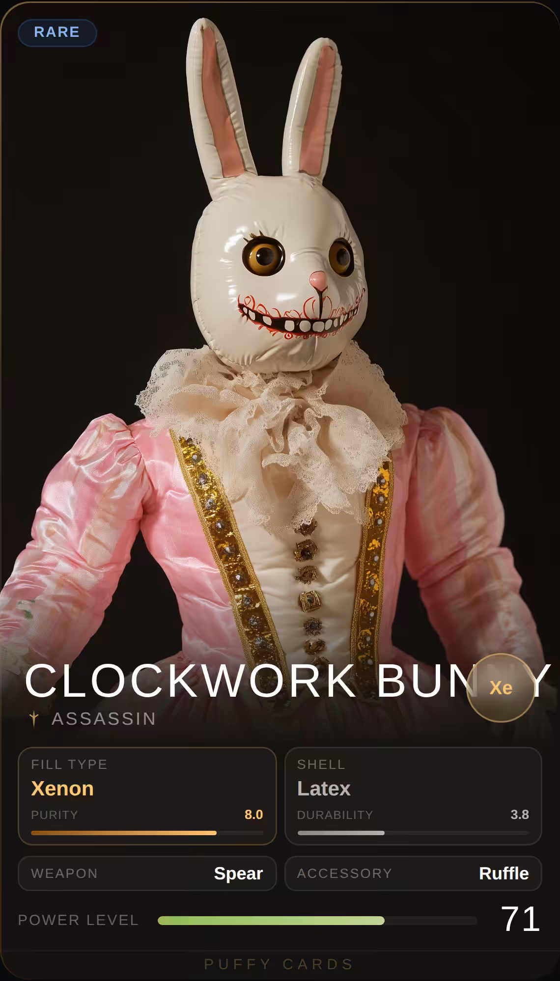 Puffy Cards: Clockwork Bunny