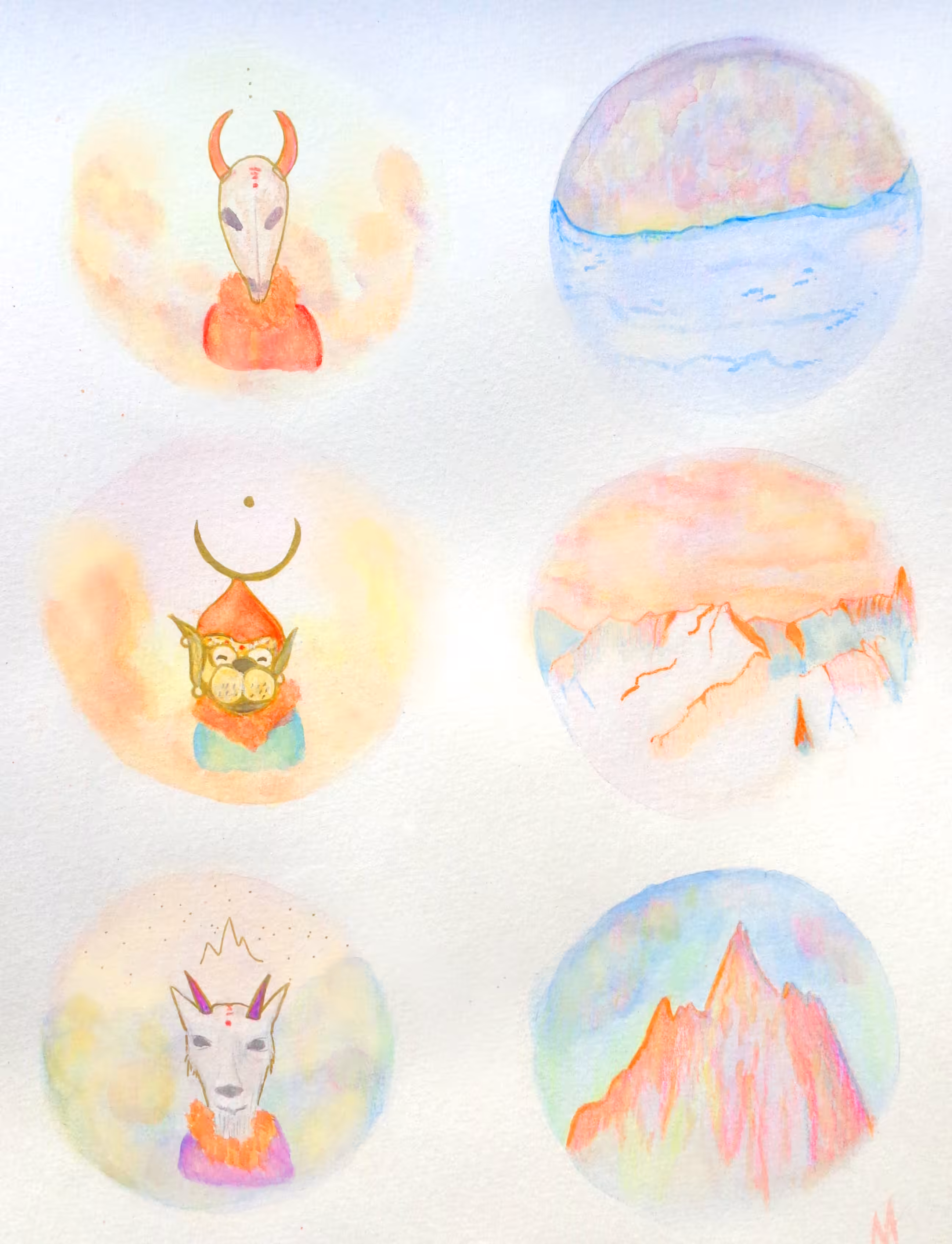 Sacred animals from mountains