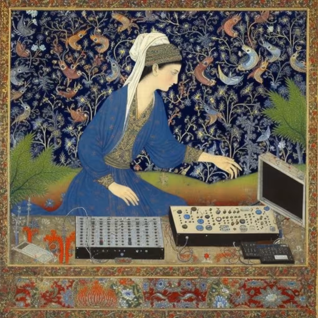 Woman with computer