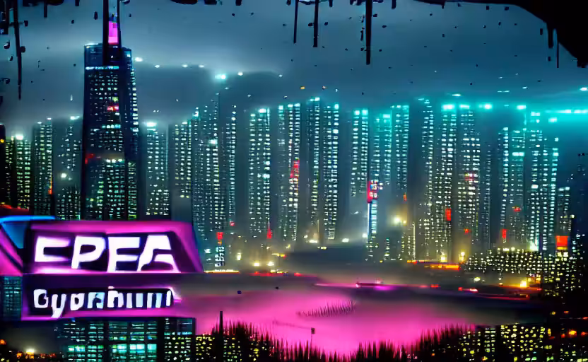 Cyberpunk Landscape 27