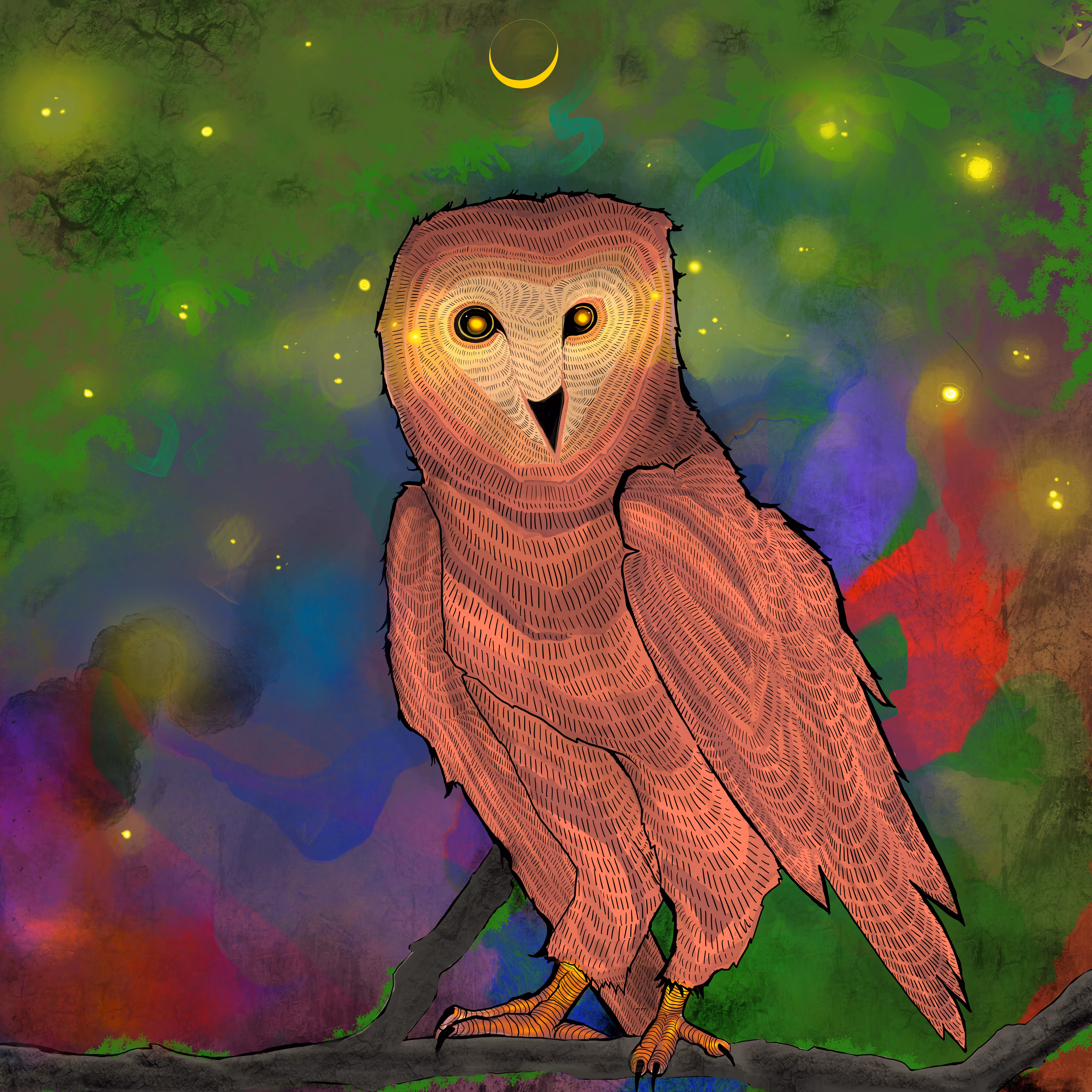Owl and the river