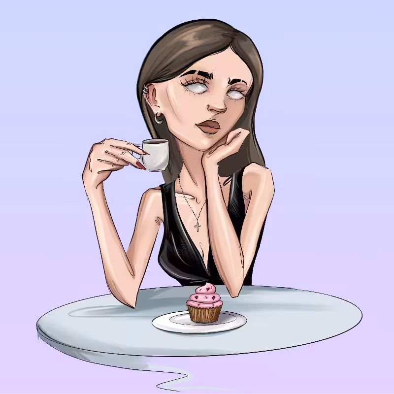 Girl at the table #44
