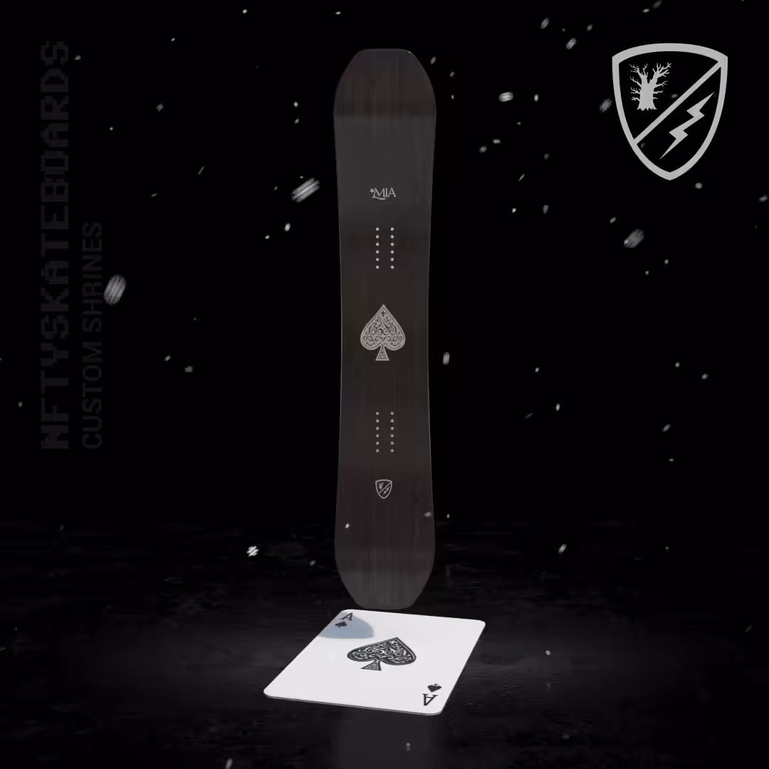 NFTYSK8 Custom Shrines - MIA Snowboards 20 Year Memorial- Limited Artist Series Design #001