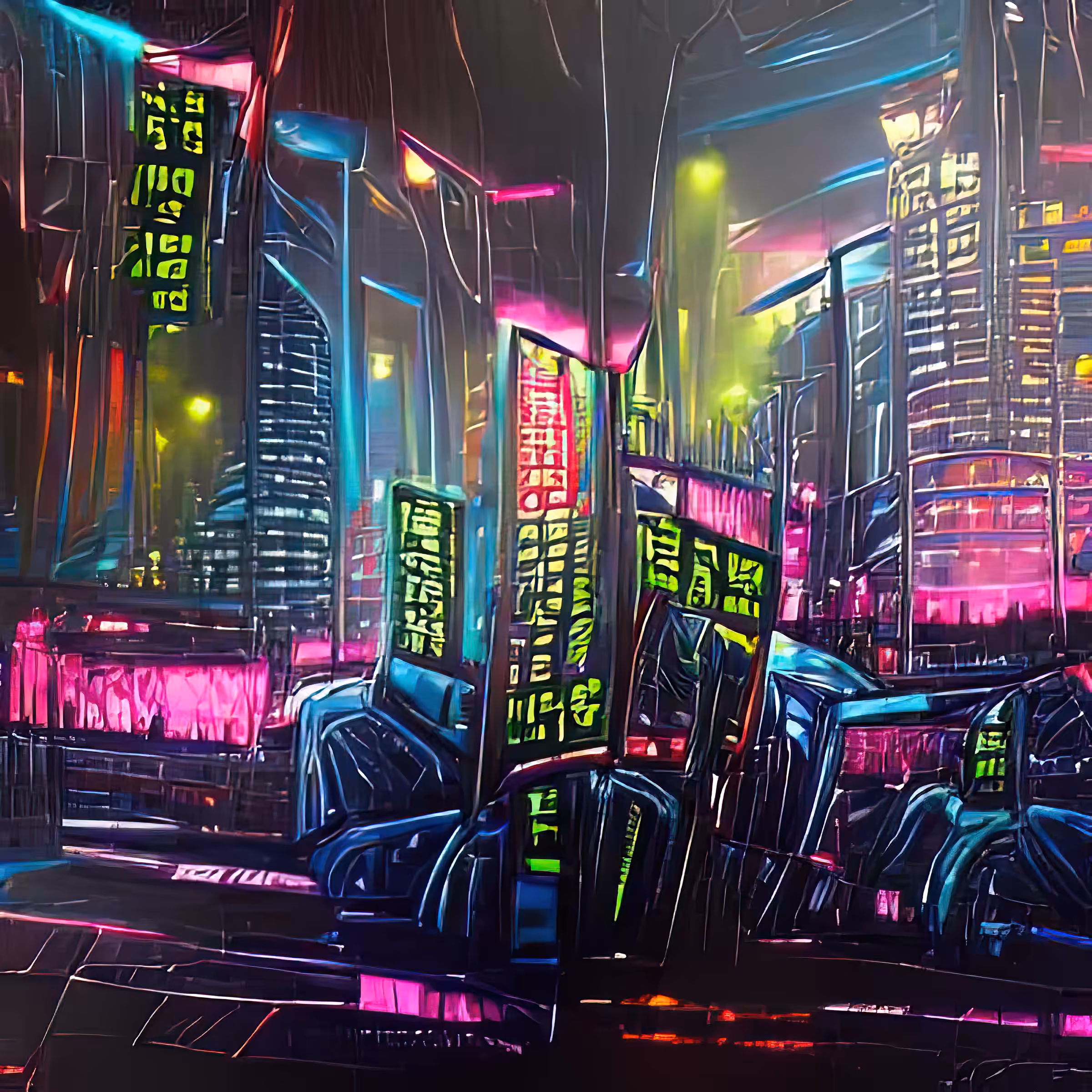 cyberpunk city neon night cityscape iaXa6DOjMZrk6CghRU5D