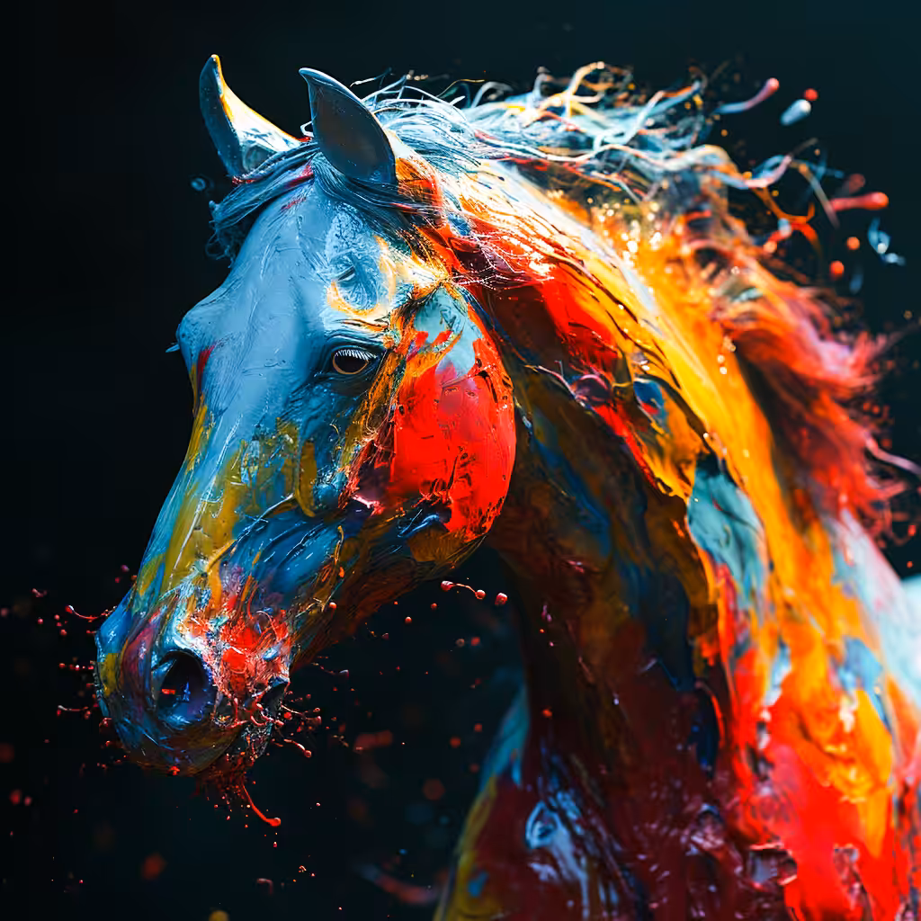 Abstract fun #47: horse