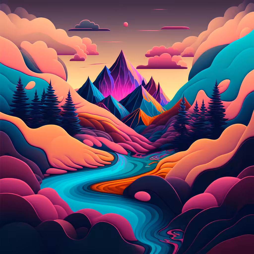 Psychedelic Landscape #67