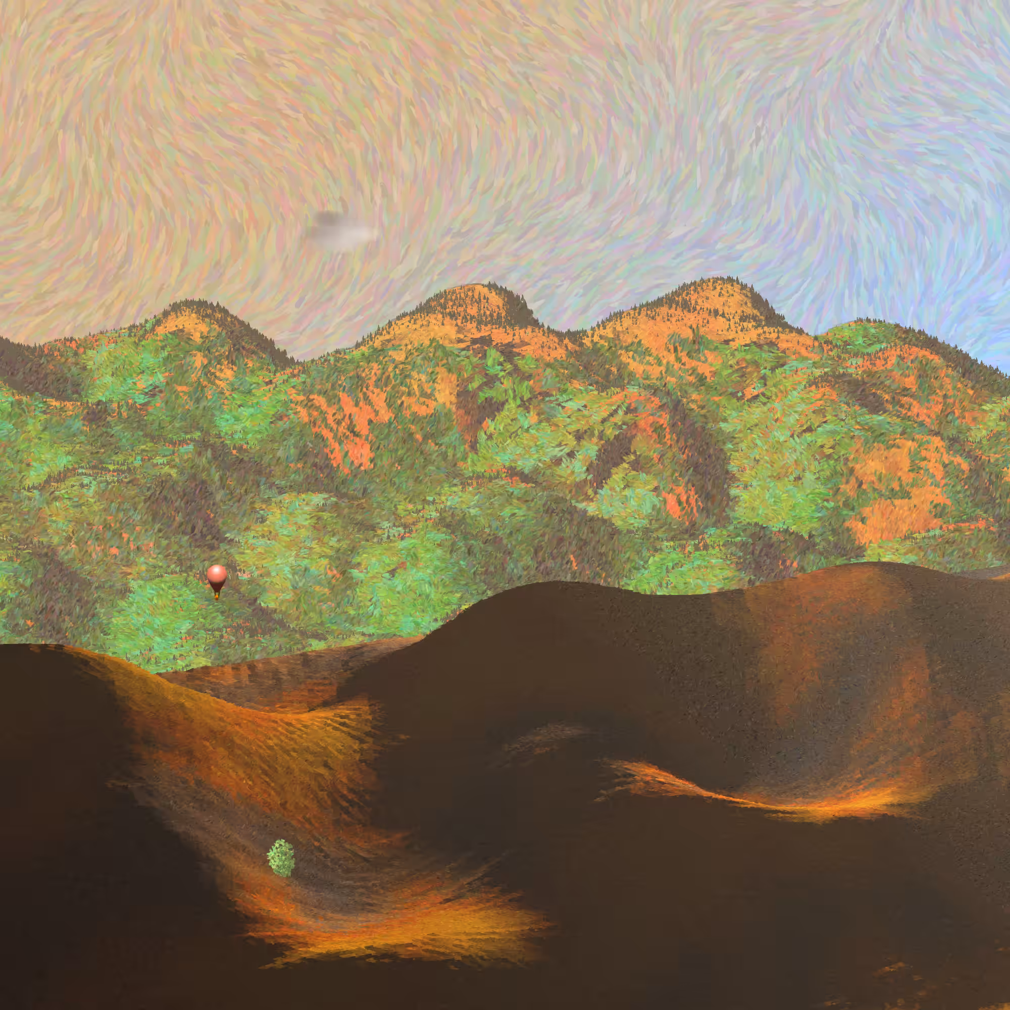 Expedition, in the foothills