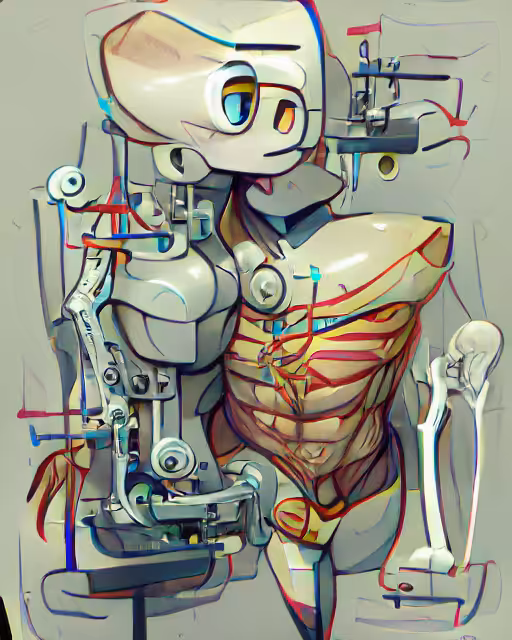 anatomy robot (pixray_genesis)