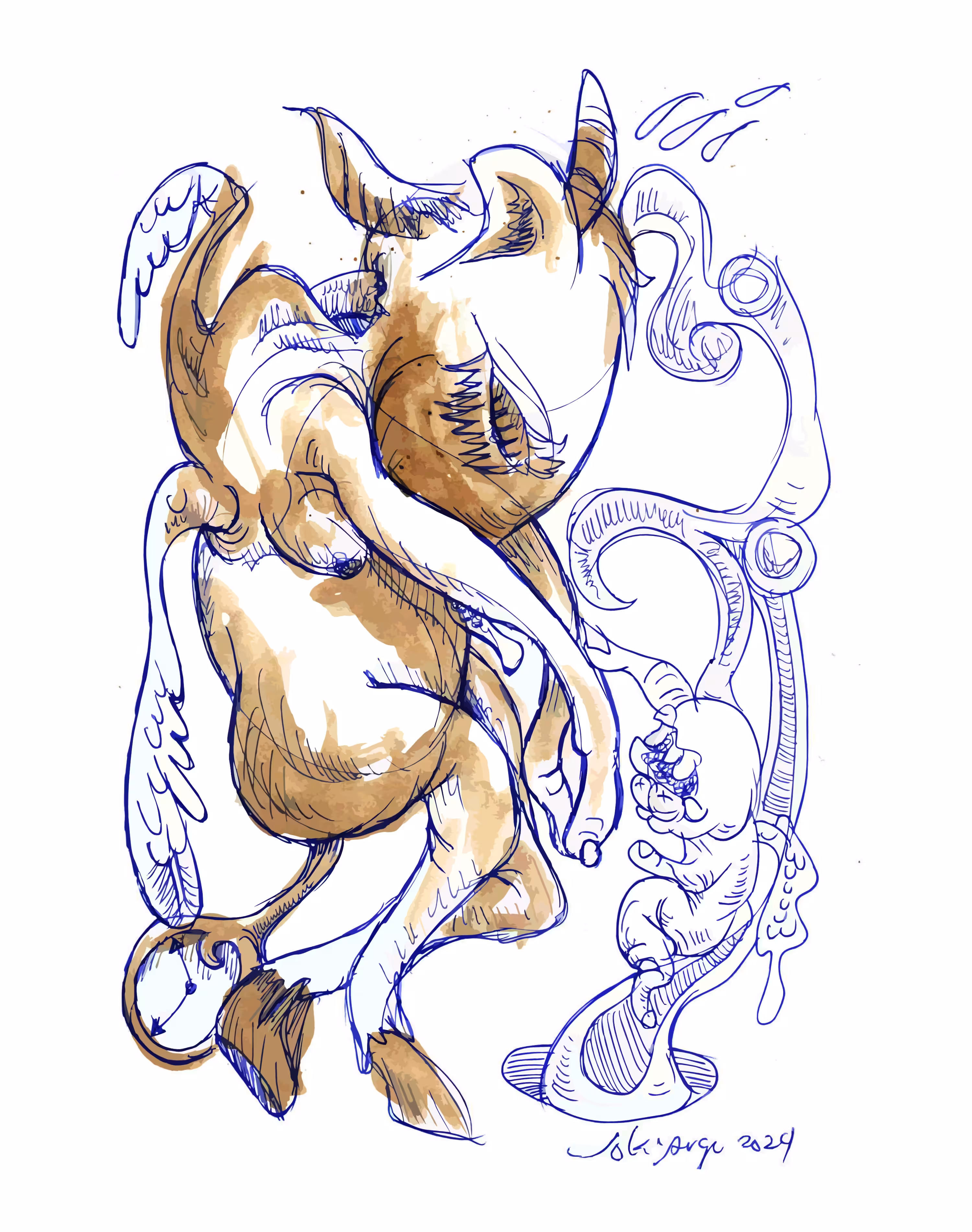 sad bull