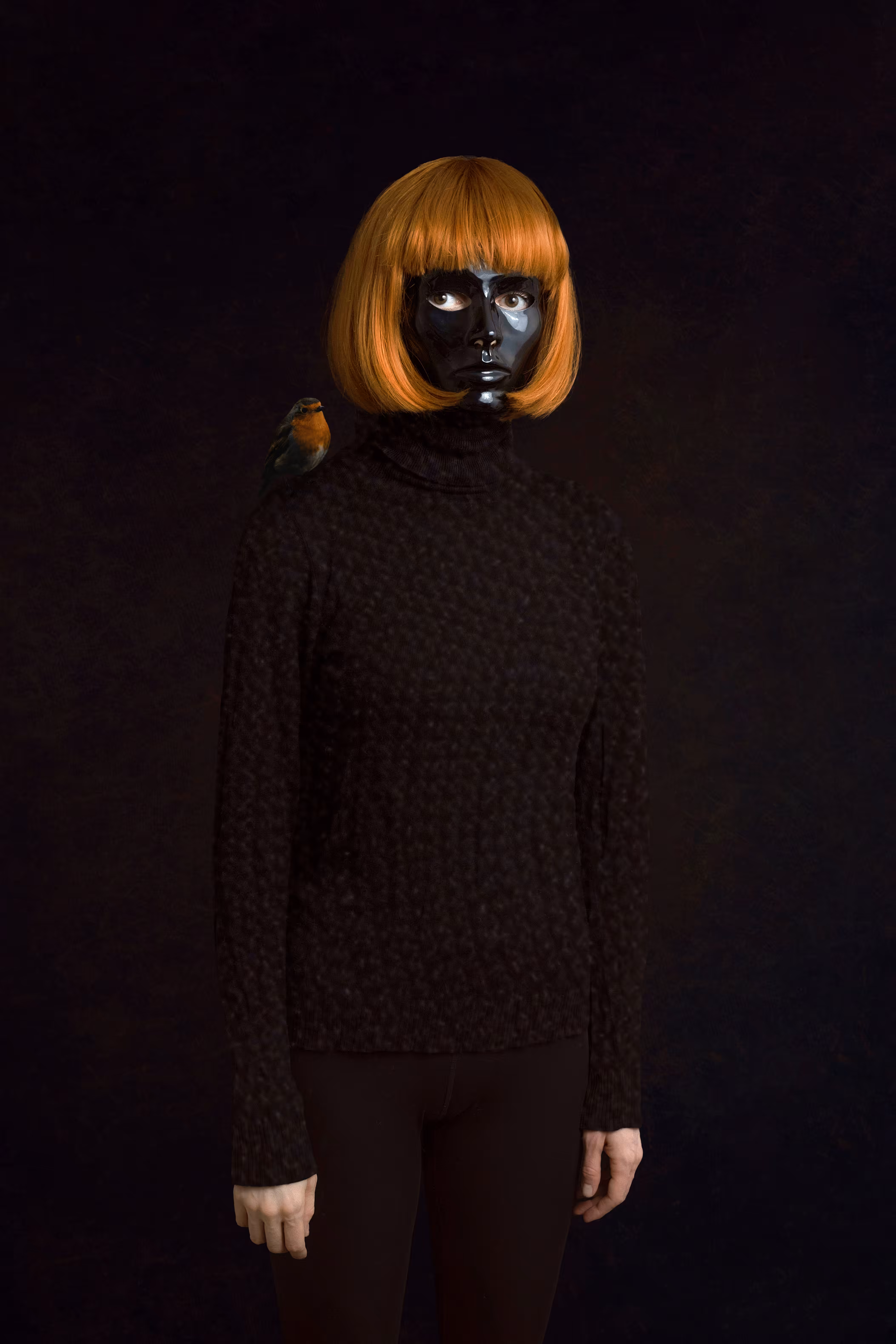 Self-portrait with black mask №1