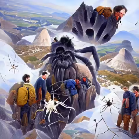 The scientist who climbed a mountain (with giant spiders)