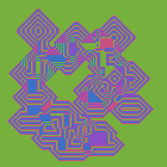 Superimposed Octagonal Pyramids #102