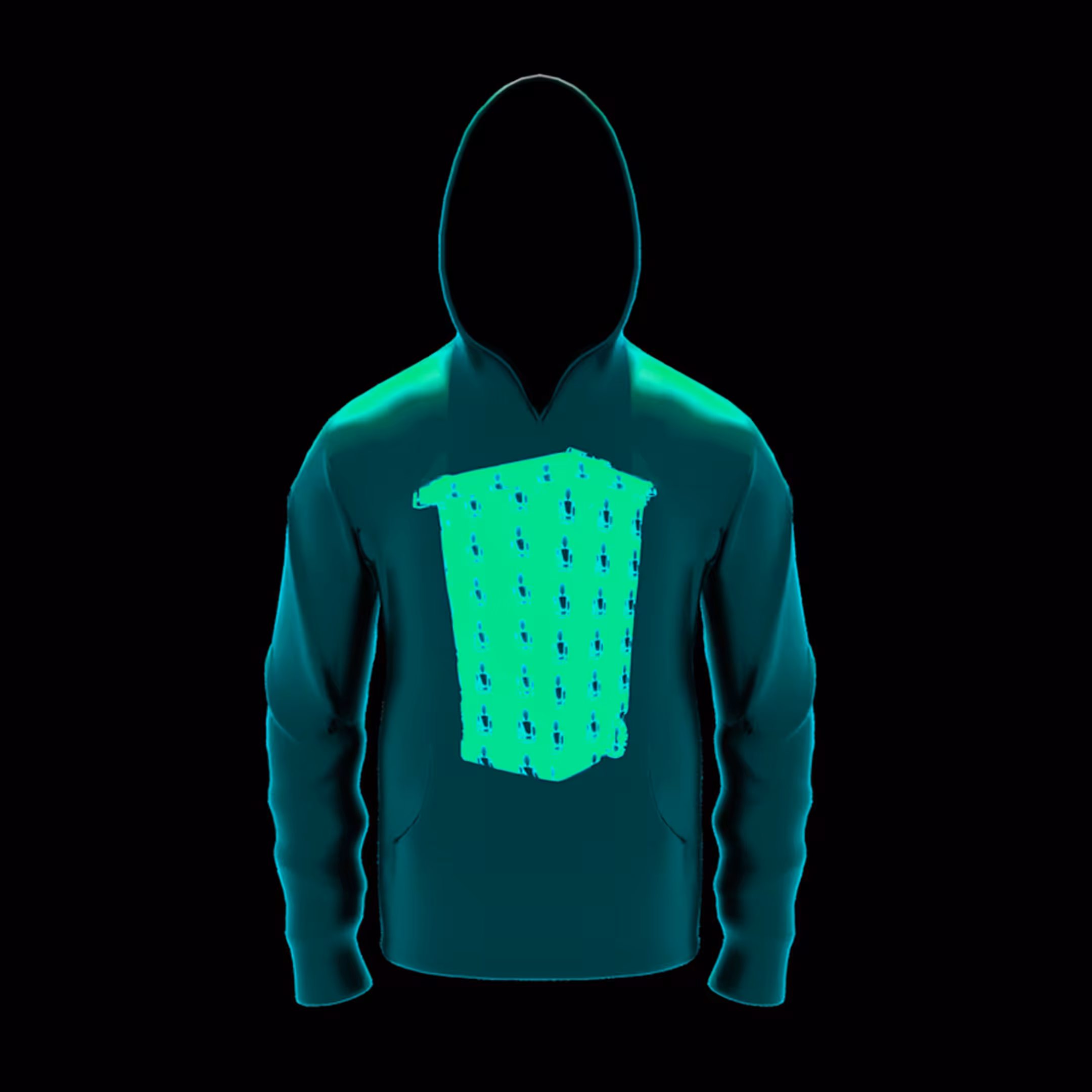Cryptohoodies Post Trash Teal