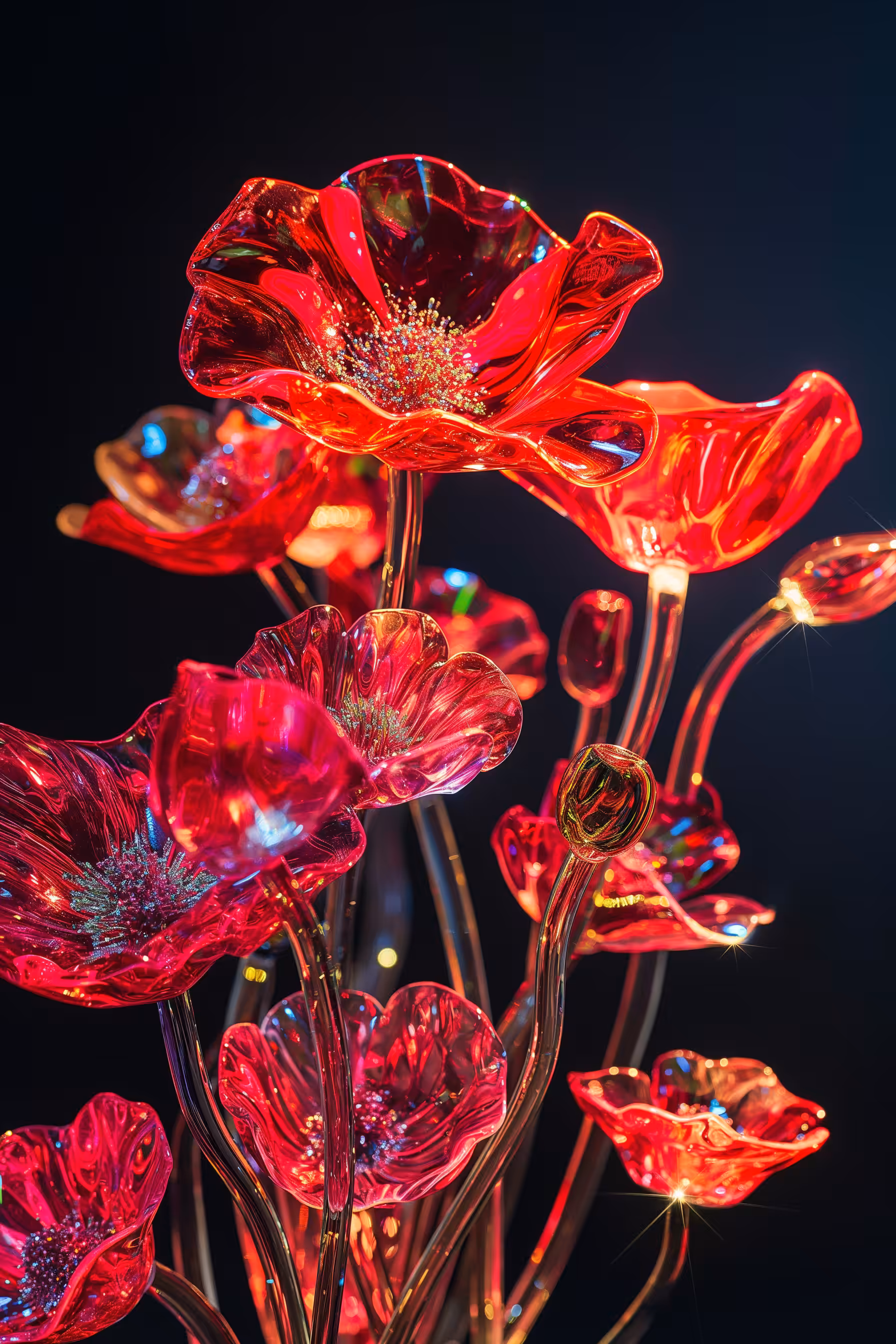  Amezaiku Red Poppies 