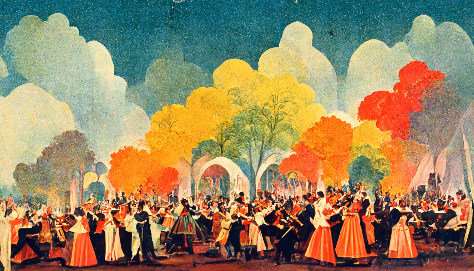 A Colorful Day in the 1800s