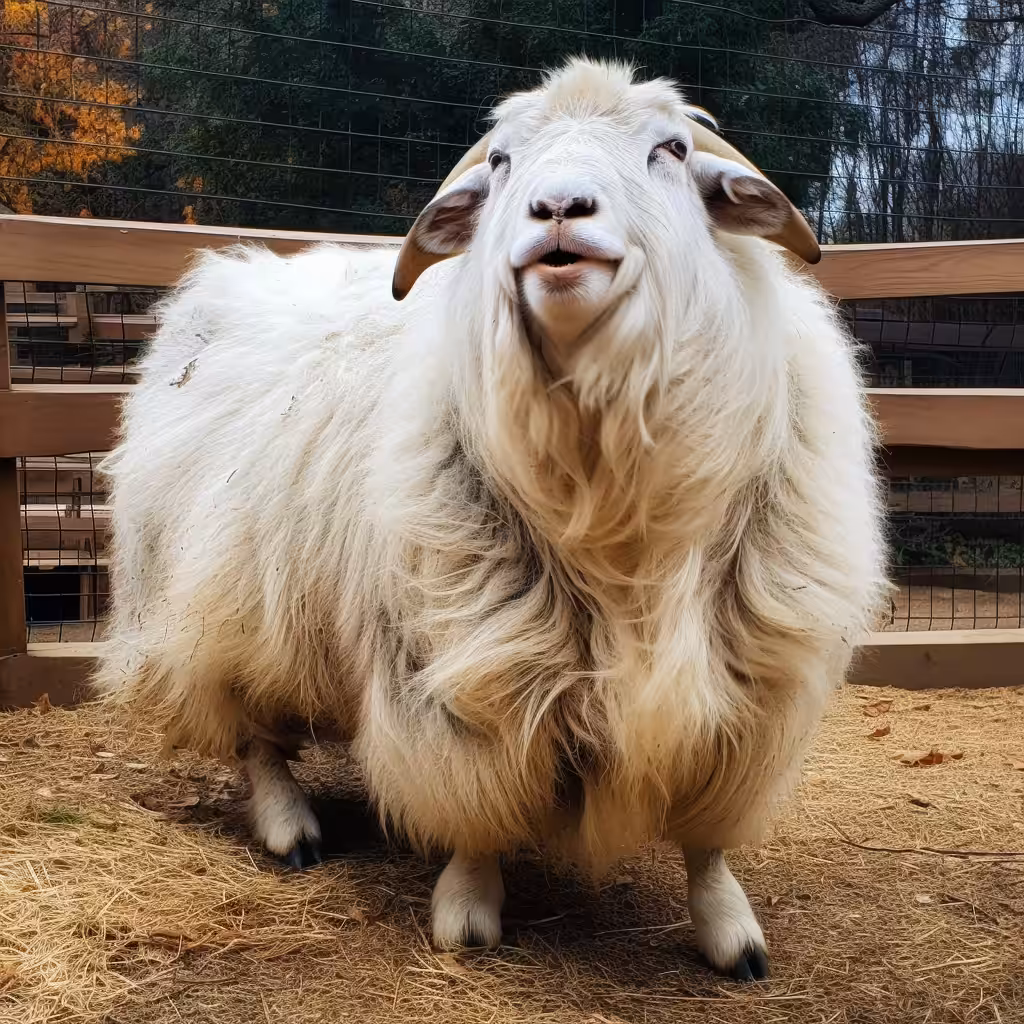Fat goat in shock
