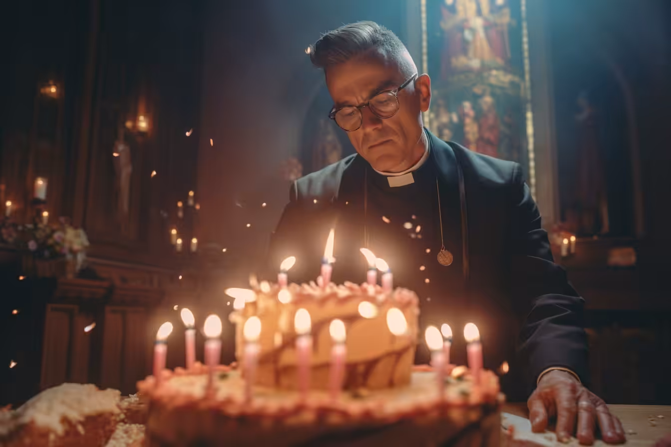 The priest's birthday