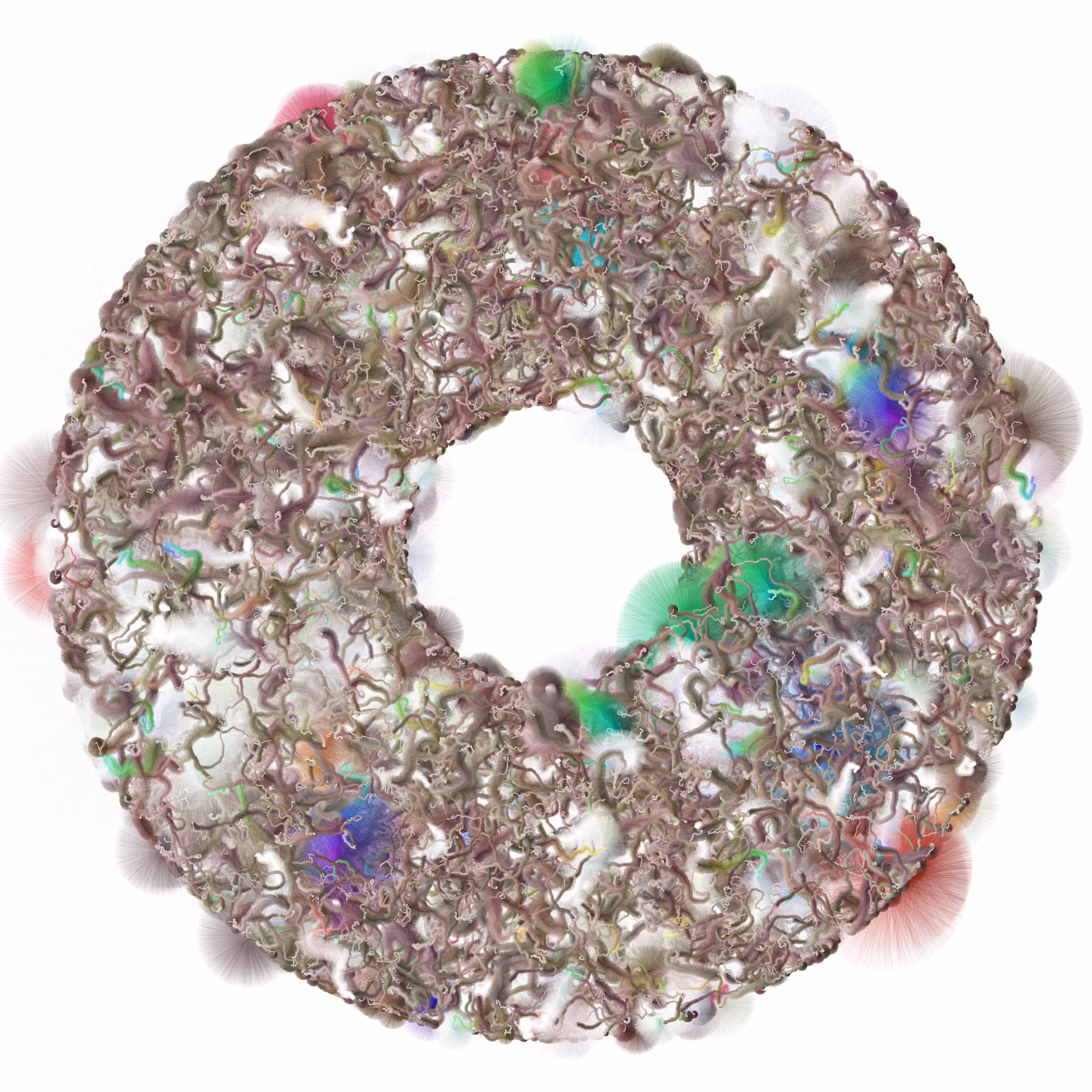Burst Study (hairy circle)