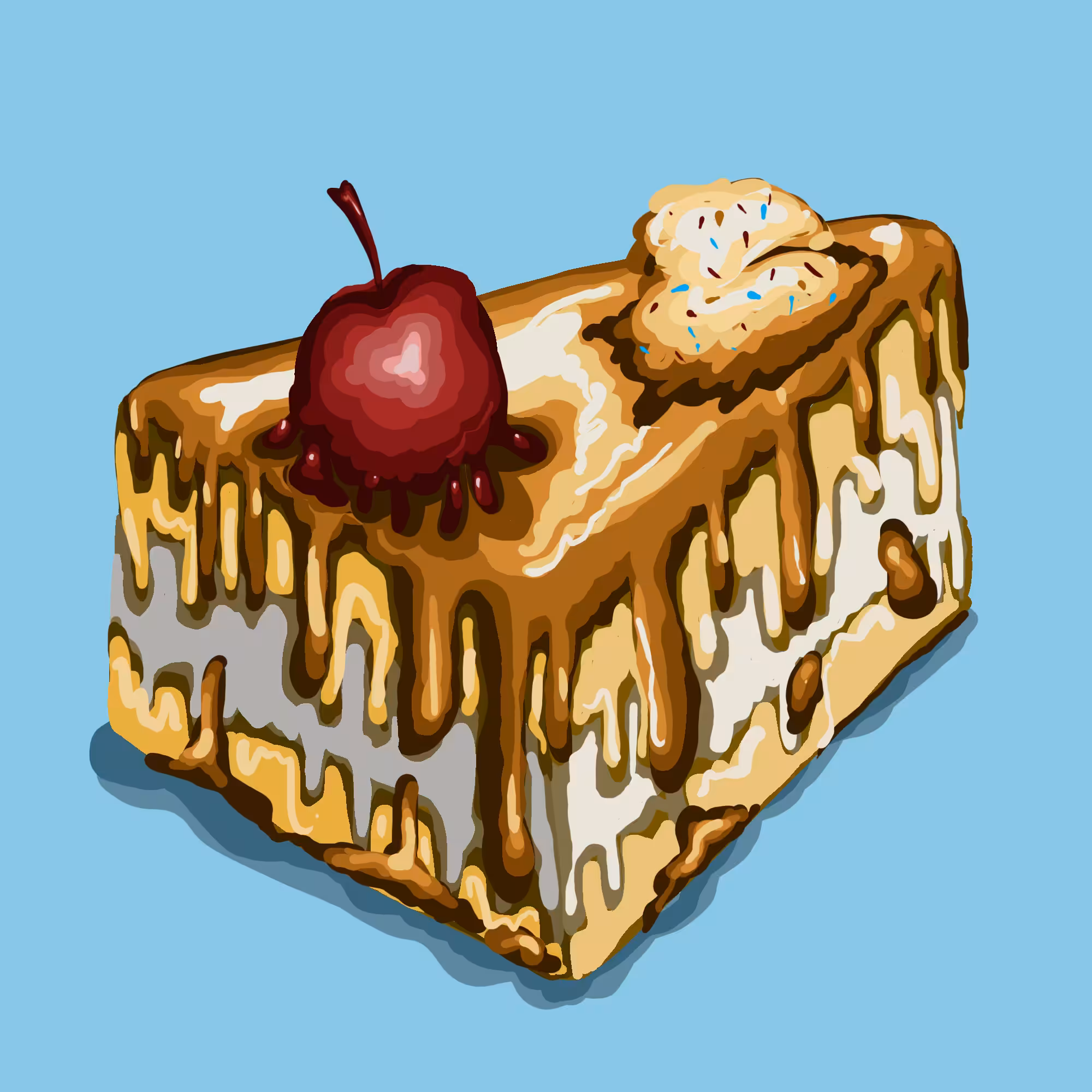 Drip Sweets 04, cherry cake chocolate 