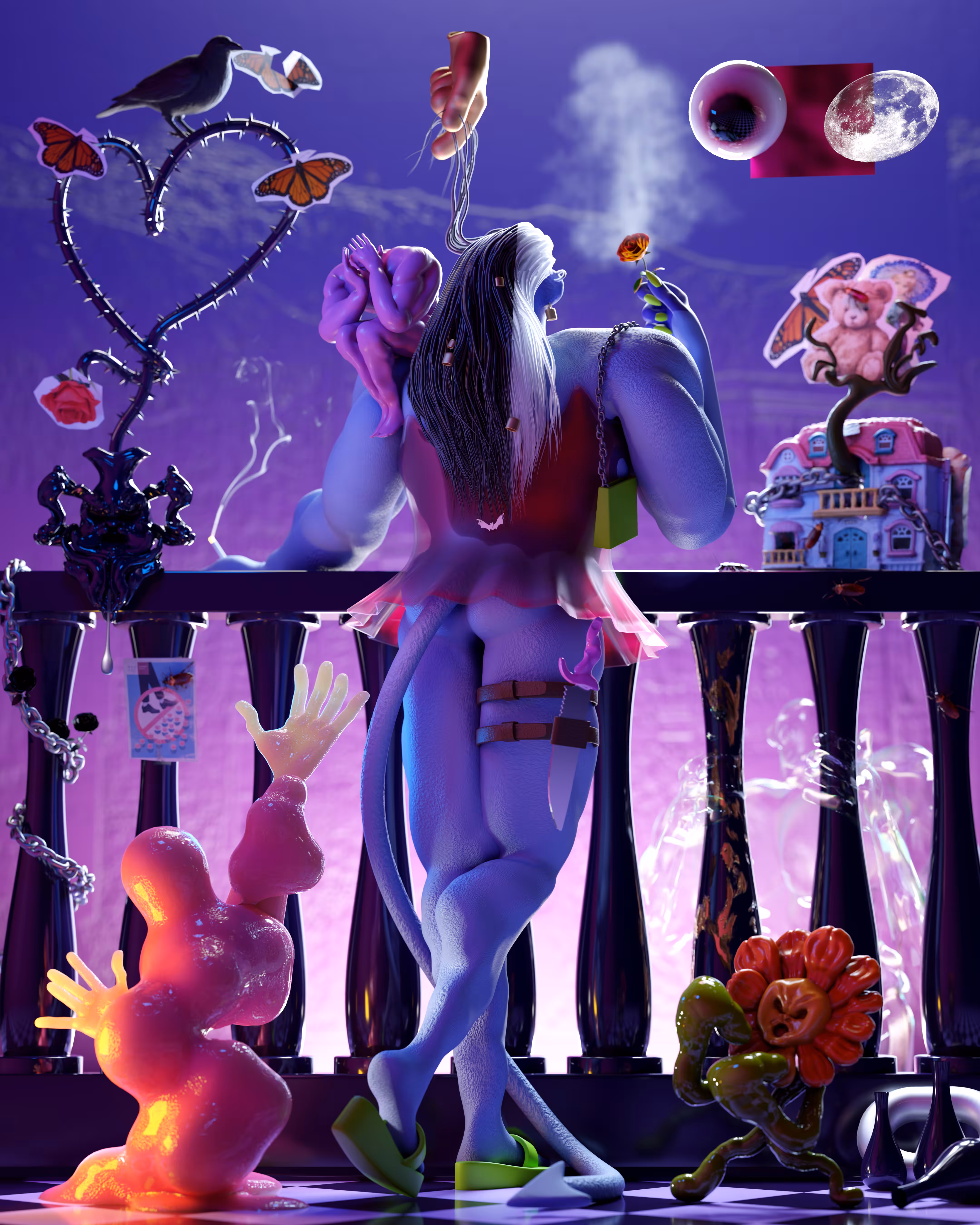🌬🍃🌹🥀🩸👅👁🌑🌒🌓🌔🍎💃🕺🦶💦⌛💀🪑🌅