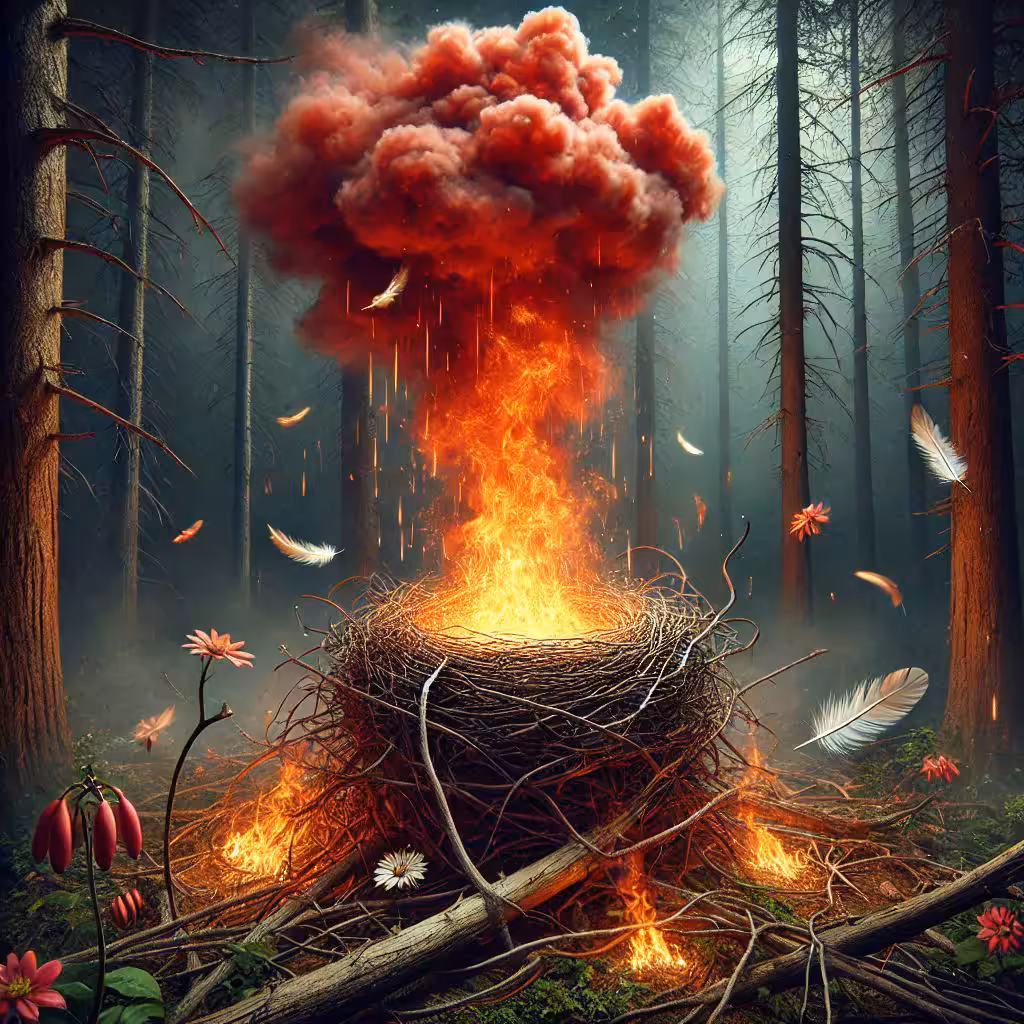 The flames of pain