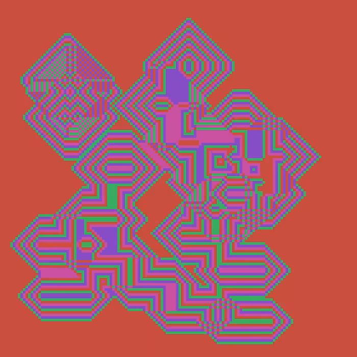 Superimposed Octagonal Pyramids #127