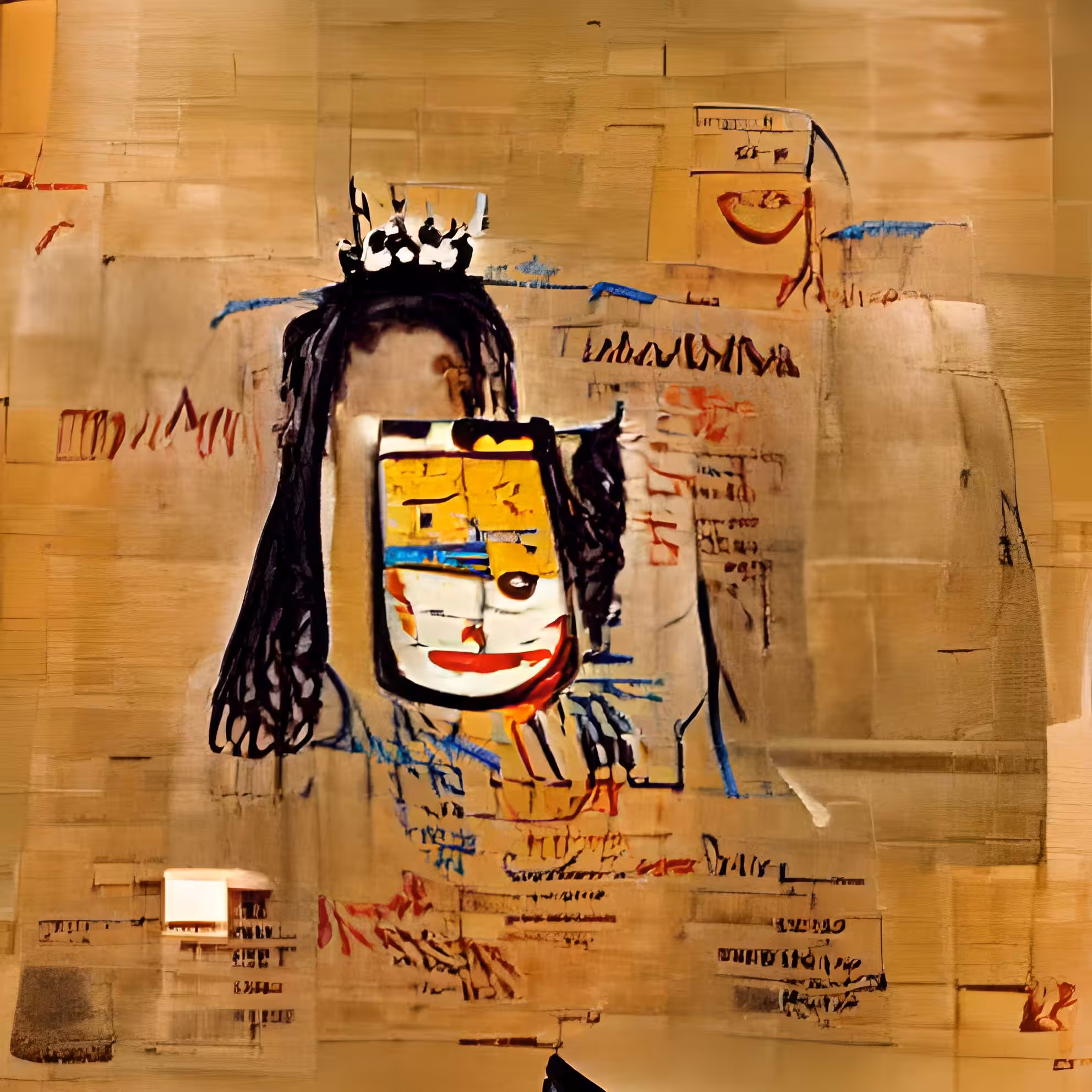 Monalisa by Jean-Michel Basquiat